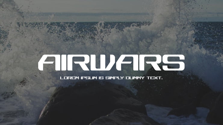 Airwars Font
