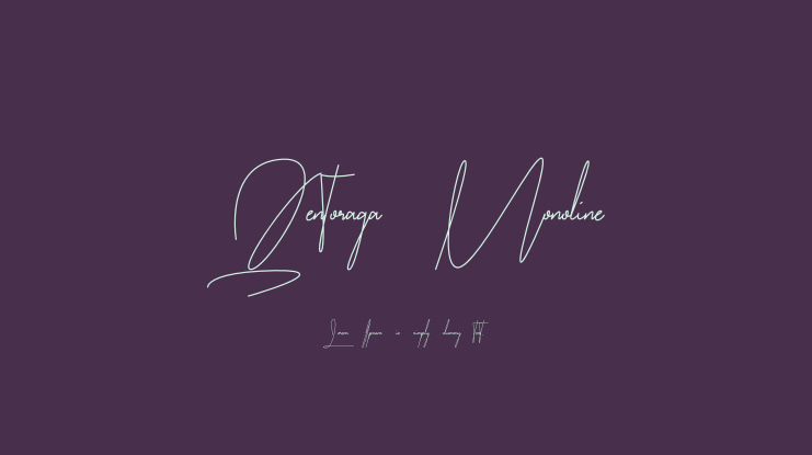 Qentoraga Monoline Font
