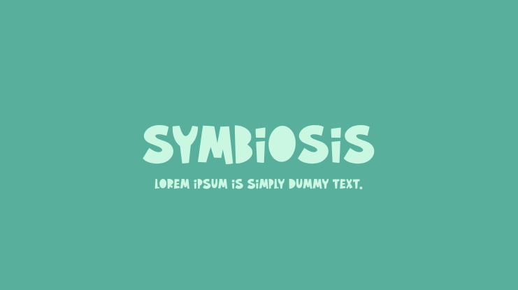 Symbiosis Font