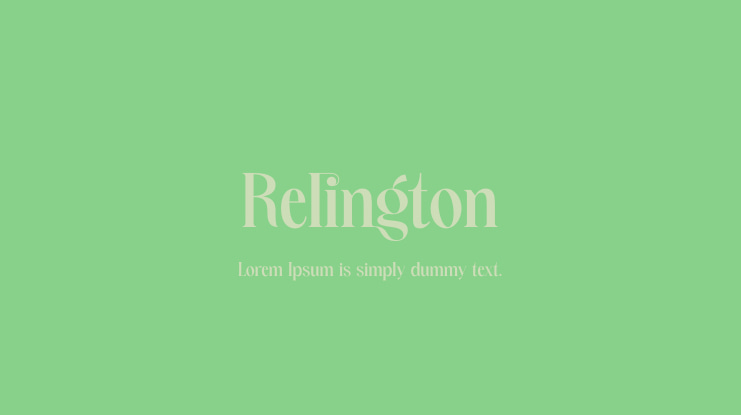 Relington Font