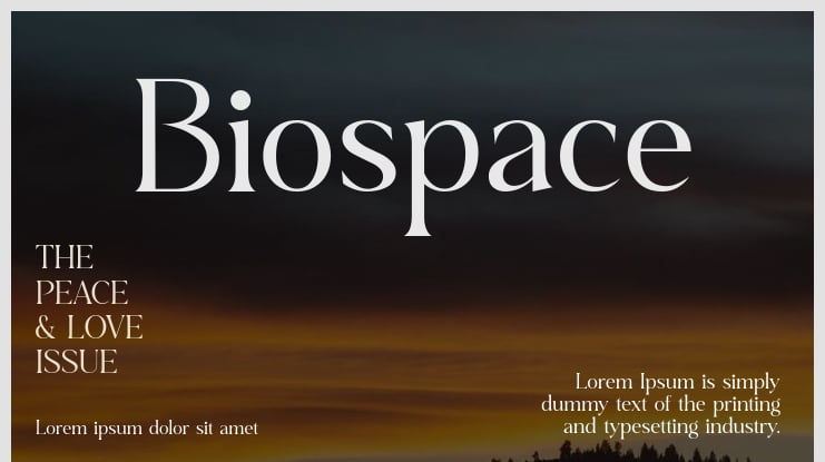 Biospace Font