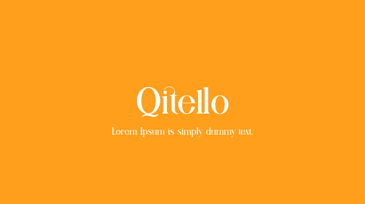 Qitello Font