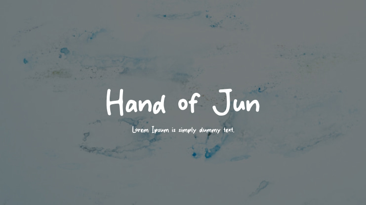 Hand of Jun Font