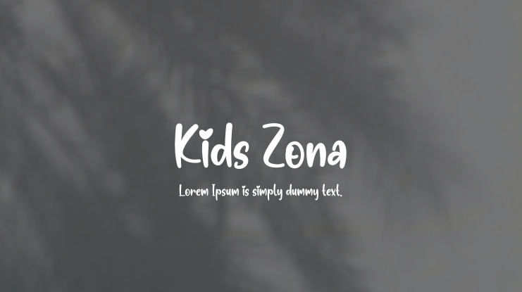 Kids Zona Font