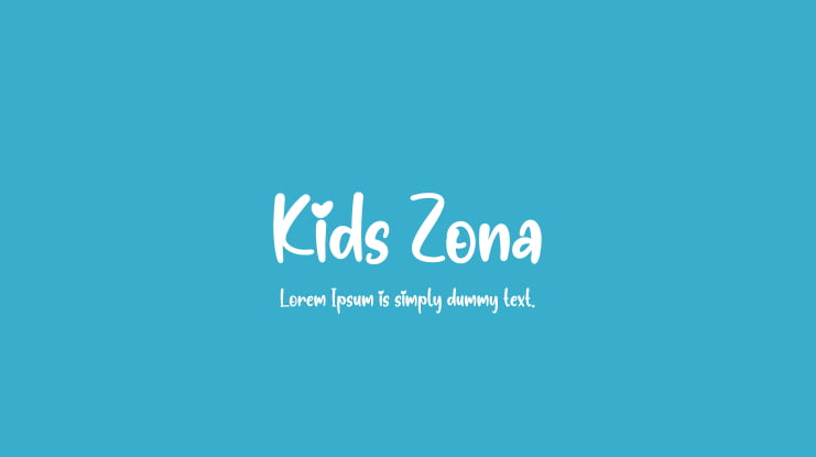 Kids Zona Font