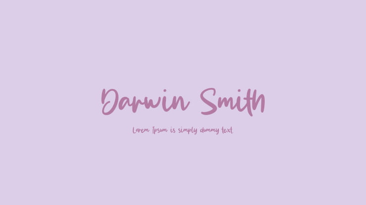 Darwin Smith Font
