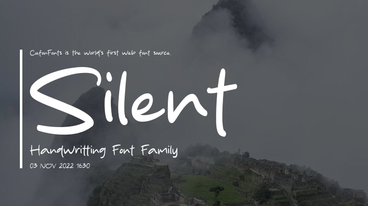 Silent Handwritting Font