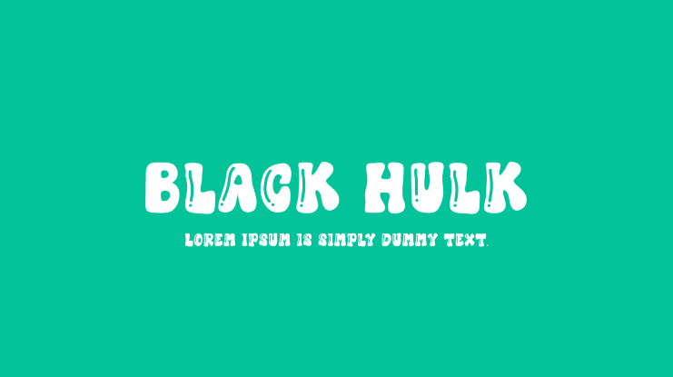 Black Hulk Font