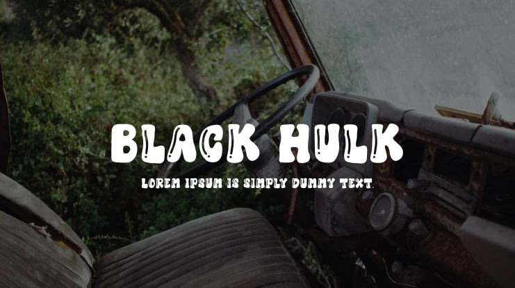 Black Hulk Font