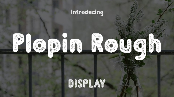 Plopin Rough Font