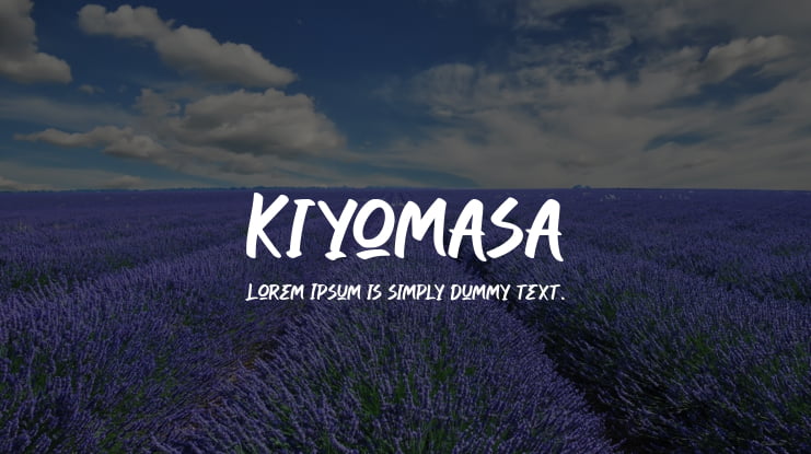 Kiyomasa Font