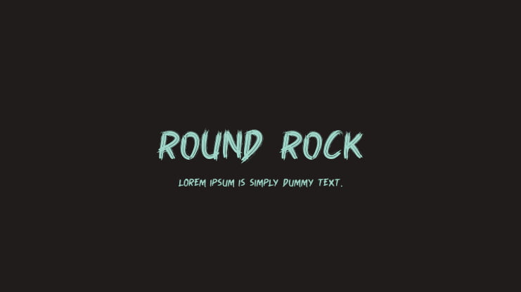 Round Rock Font