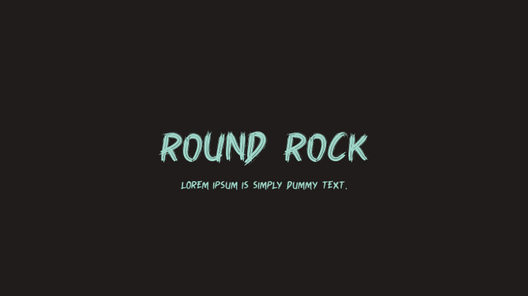 Round Rock Font