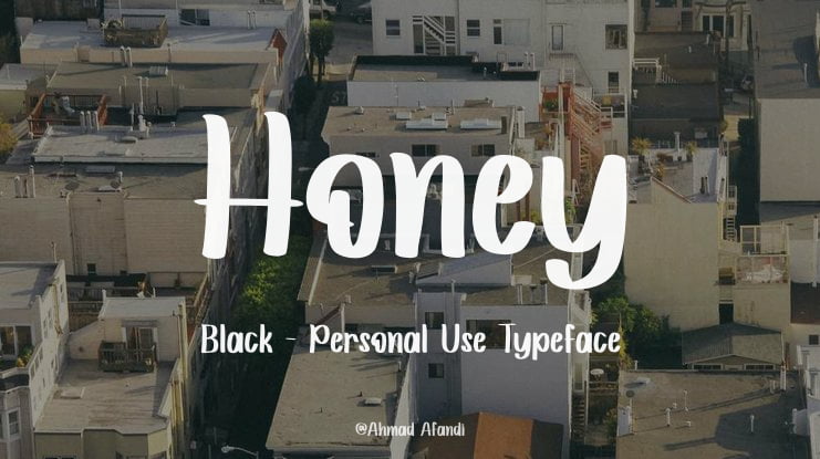Honey Black - Personal Use Font