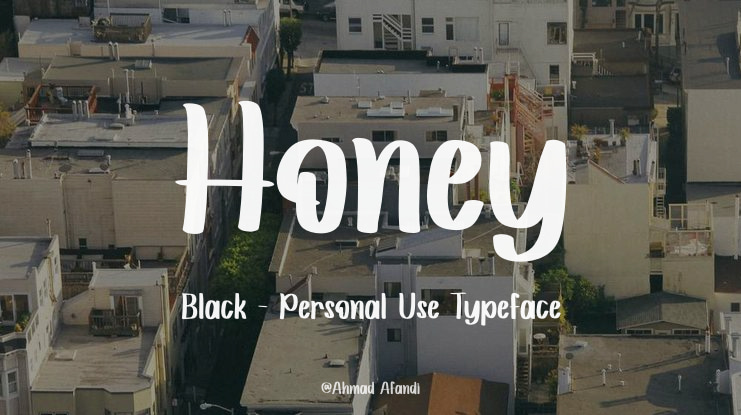 Honey Black - Personal Use Font