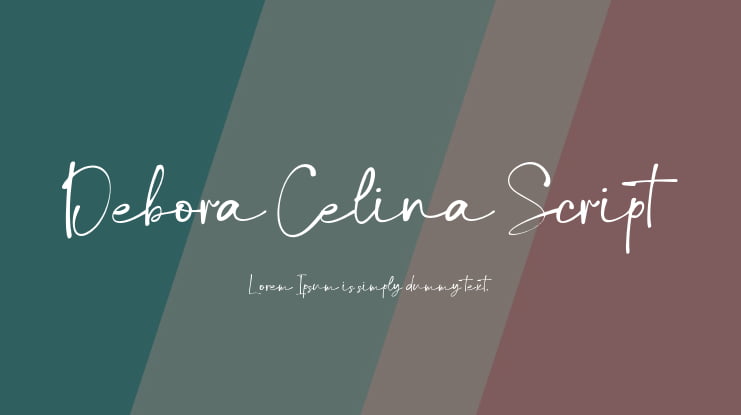 Debora Celina Script Font Family