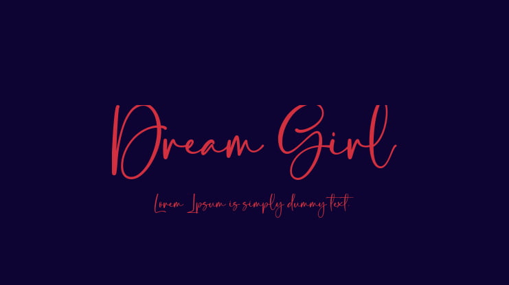 Dream Girl Font