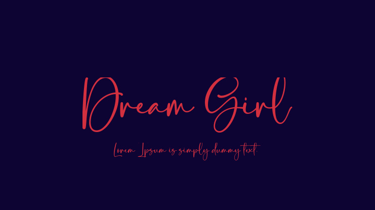 Dream Girl Font