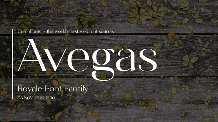 Avegas Royale Font Family
