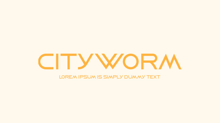 Cityworm Font