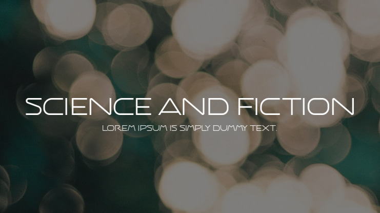Science And Fiction Font