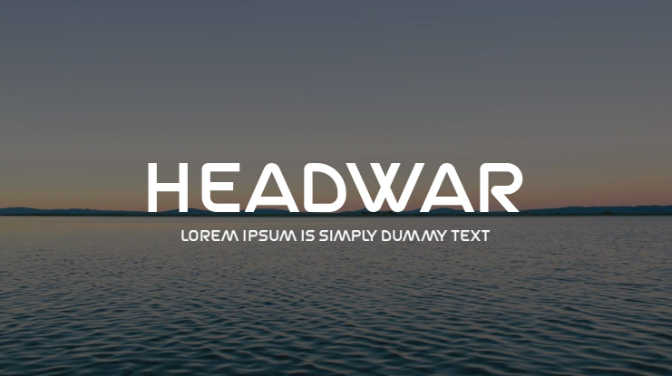 Headwar Font