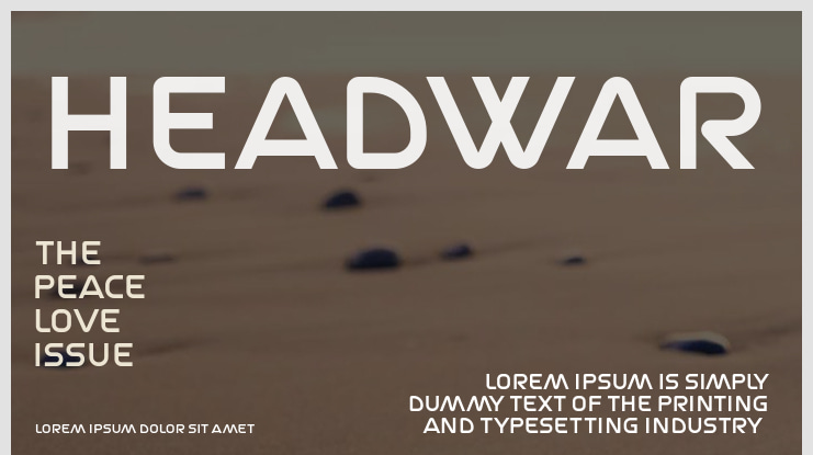 Headwar Font