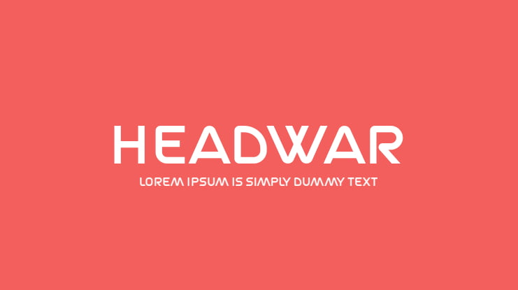 Headwar Font