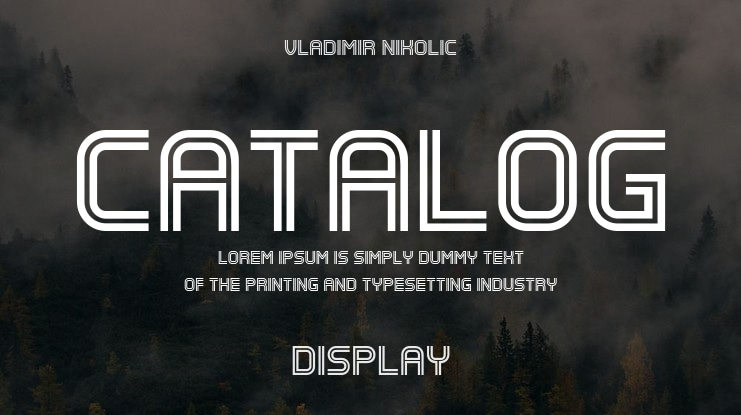 Catalog Font