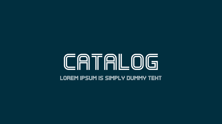 Catalog Font