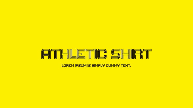 Athletic Shirt Font