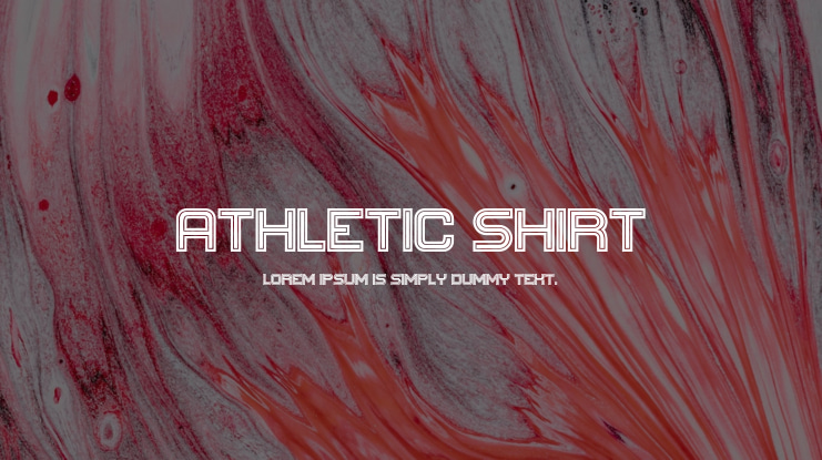 Athletic Shirt Font