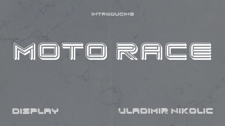 Moto Race Font