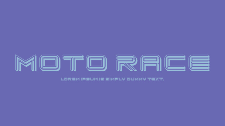 Moto Race Font