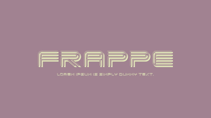 Frappe Font