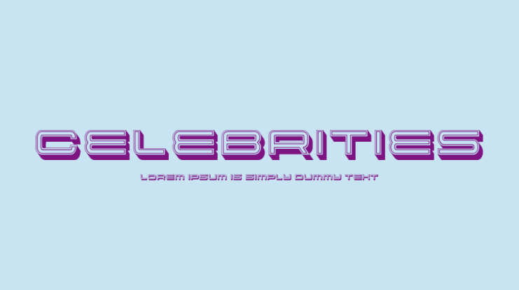 Celebrities Font