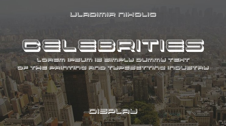 Celebrities Font