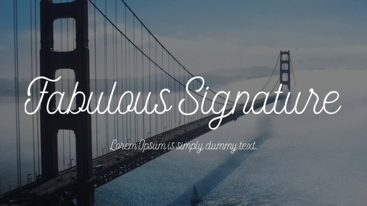 Fabulous Signature Font