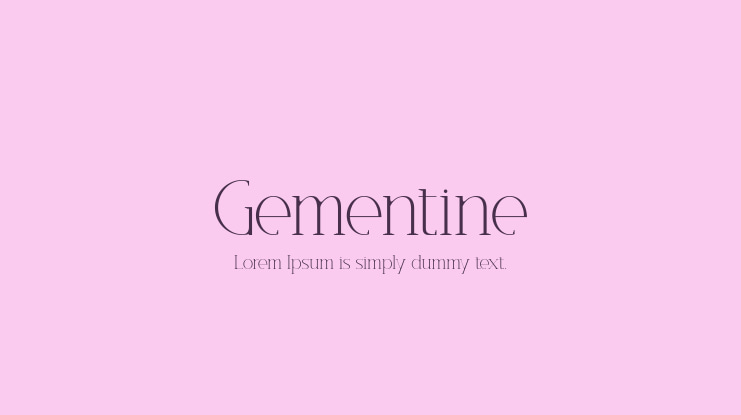 Gementine Font