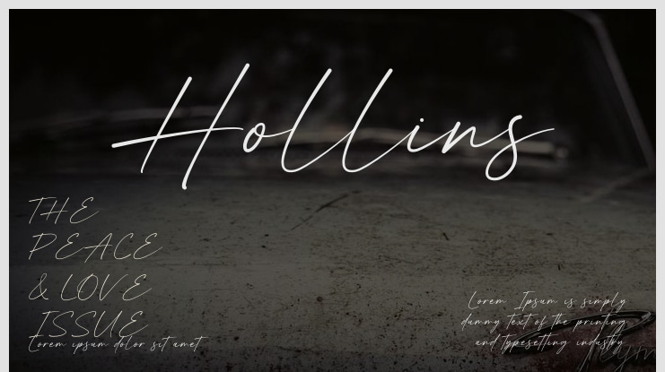 Hollins Font