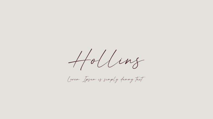 Hollins Font