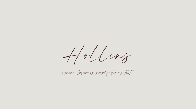 Hollins Font
