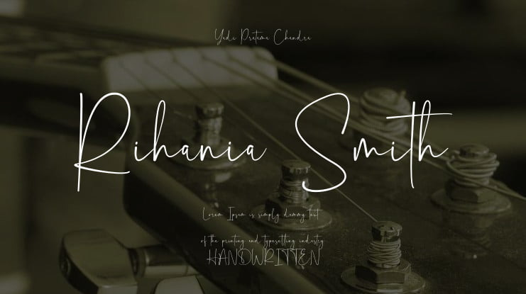 Rihania Smith Font