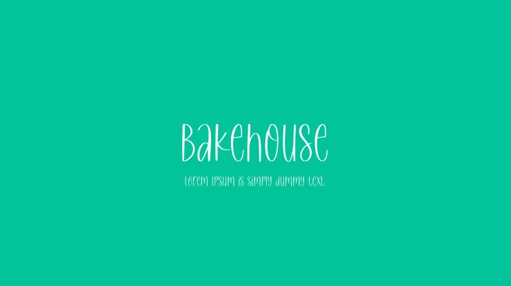 Bakehouse Font