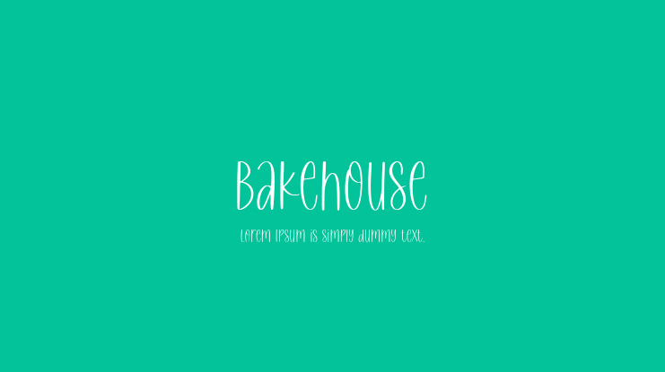 Bakehouse Font