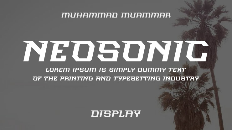 Neosonic Font