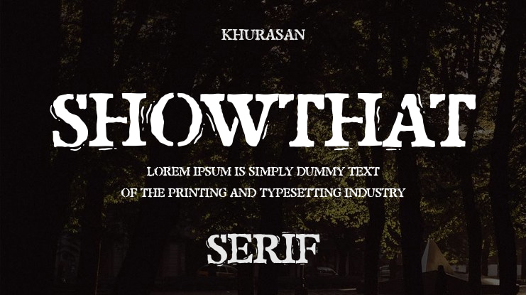 Showthat Font