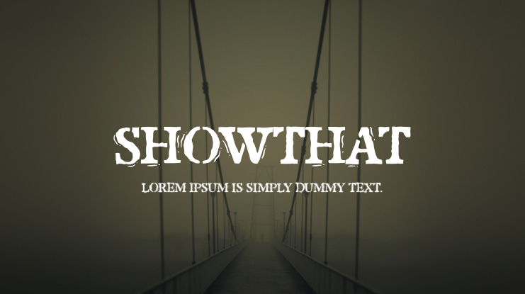 Showthat Font