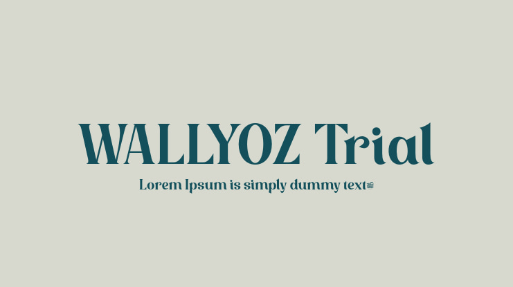 WALLYOZ Trial Font