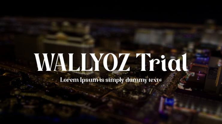 WALLYOZ Trial Font